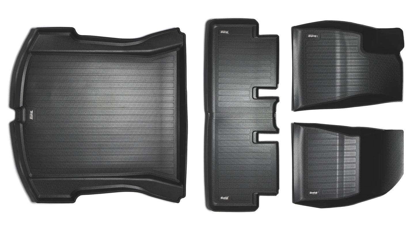 2befair all-weather matten complete set voor de Tesla Model 3