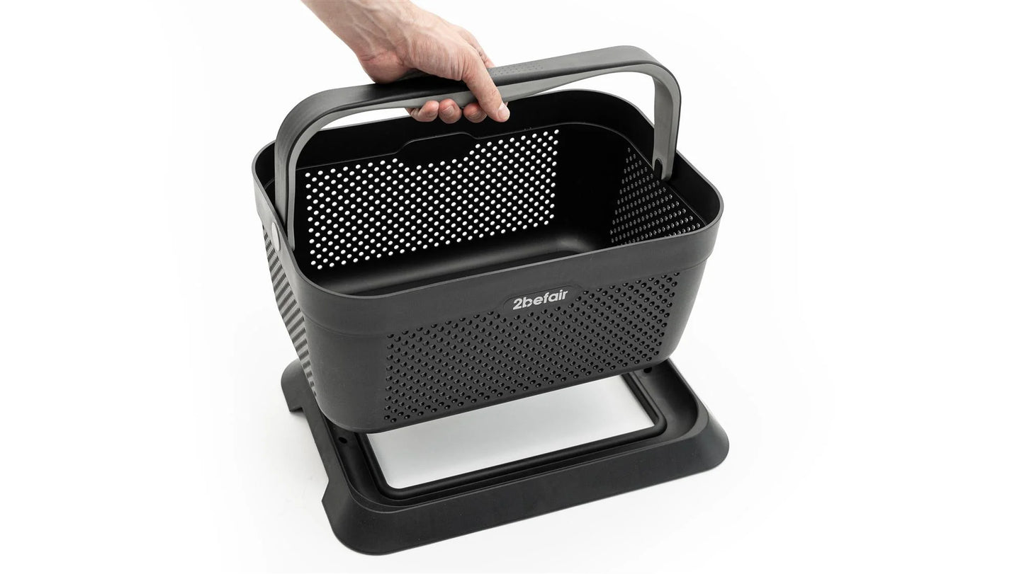2befair winkelmand voor in de kofferbak
