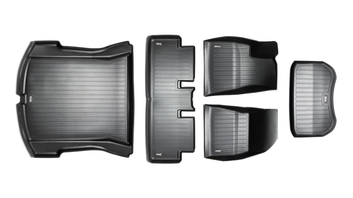 2befair all-weather matten complete set voor de Tesla Model 3