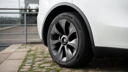 Turbowieldoppen in turbine-ontwerp voor de Tesla Model Y