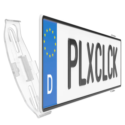 PLEXICLICK frameloze kentekenplaathouder transparant