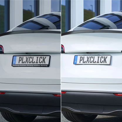 PLEXICLICK frameloze kentekenplaathouder transparant