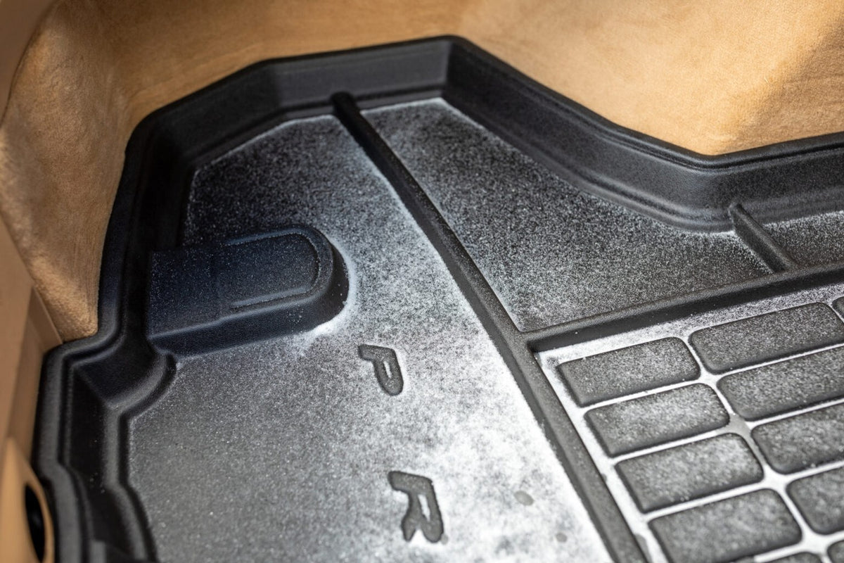 Premium rubberen matten set kofferbak (achter en voor) voor de Tesla Model S