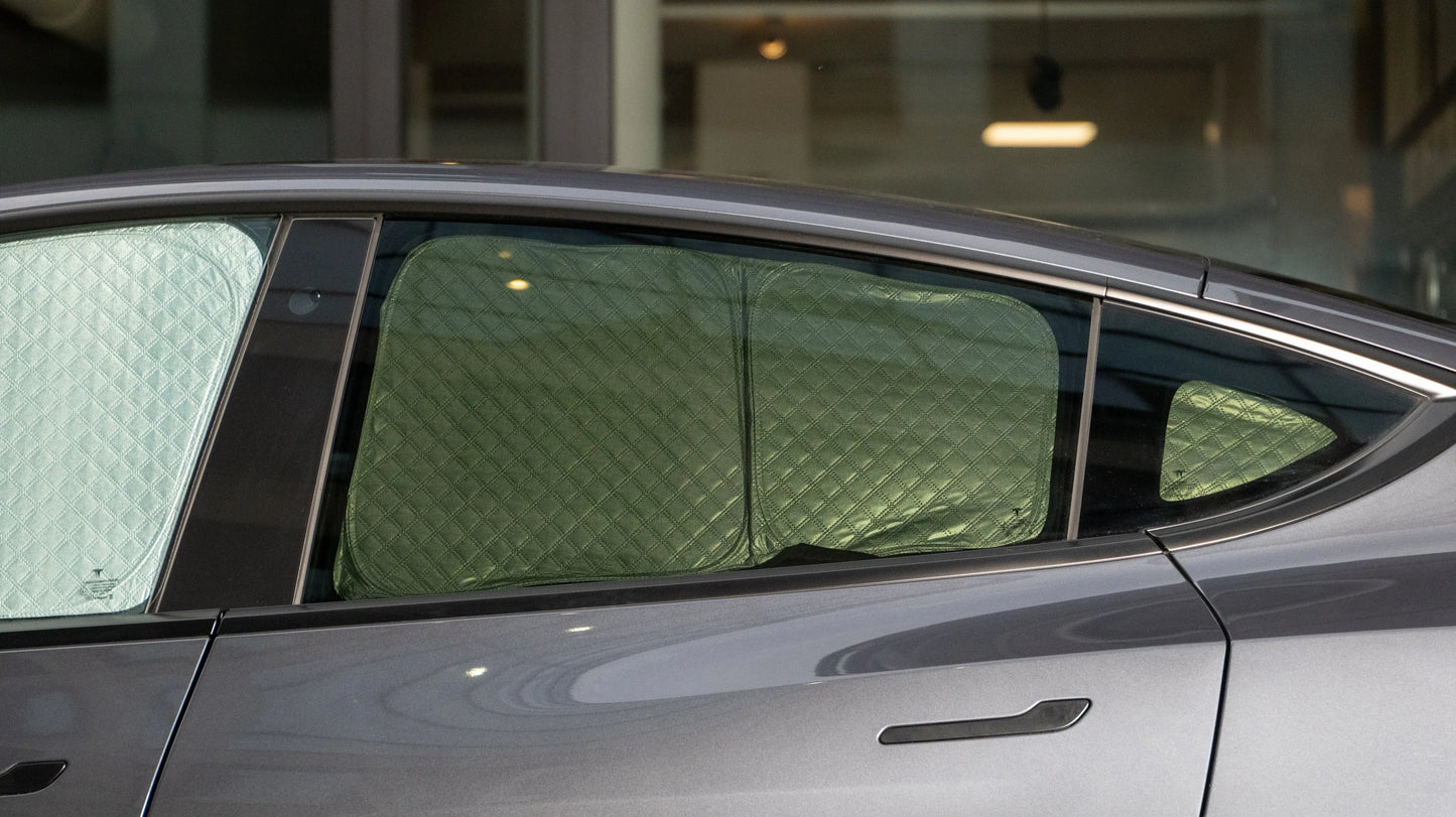 Zij-/achterruiten, zon- en privacybescherming voor de Tesla Model Y