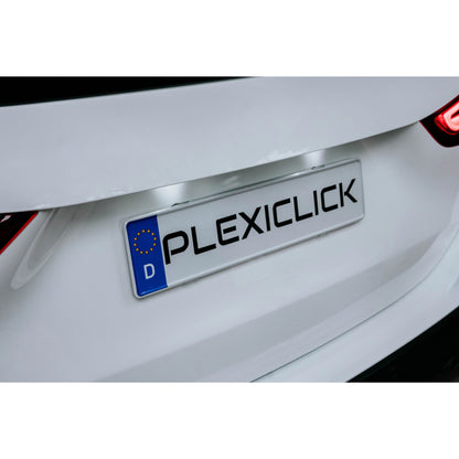 PLEXICLICK frameloze kentekenplaathouder transparant