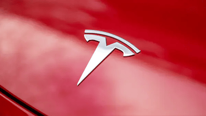 Logo emblemen in zwart voor de Tesla Model 3